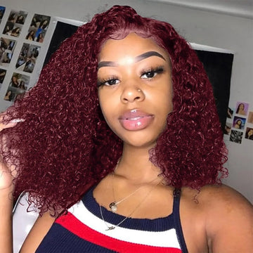 Lumihair Glueless HD Lace 99J Deep Wave Bob Wig