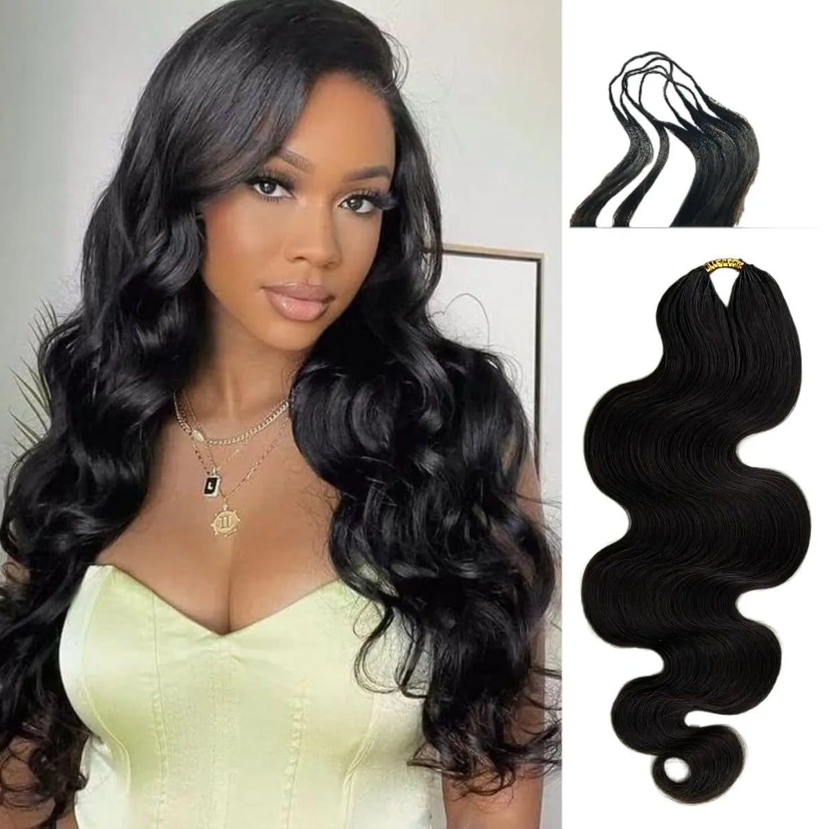 Lumihair Feather Crochet Body Wave Extensions