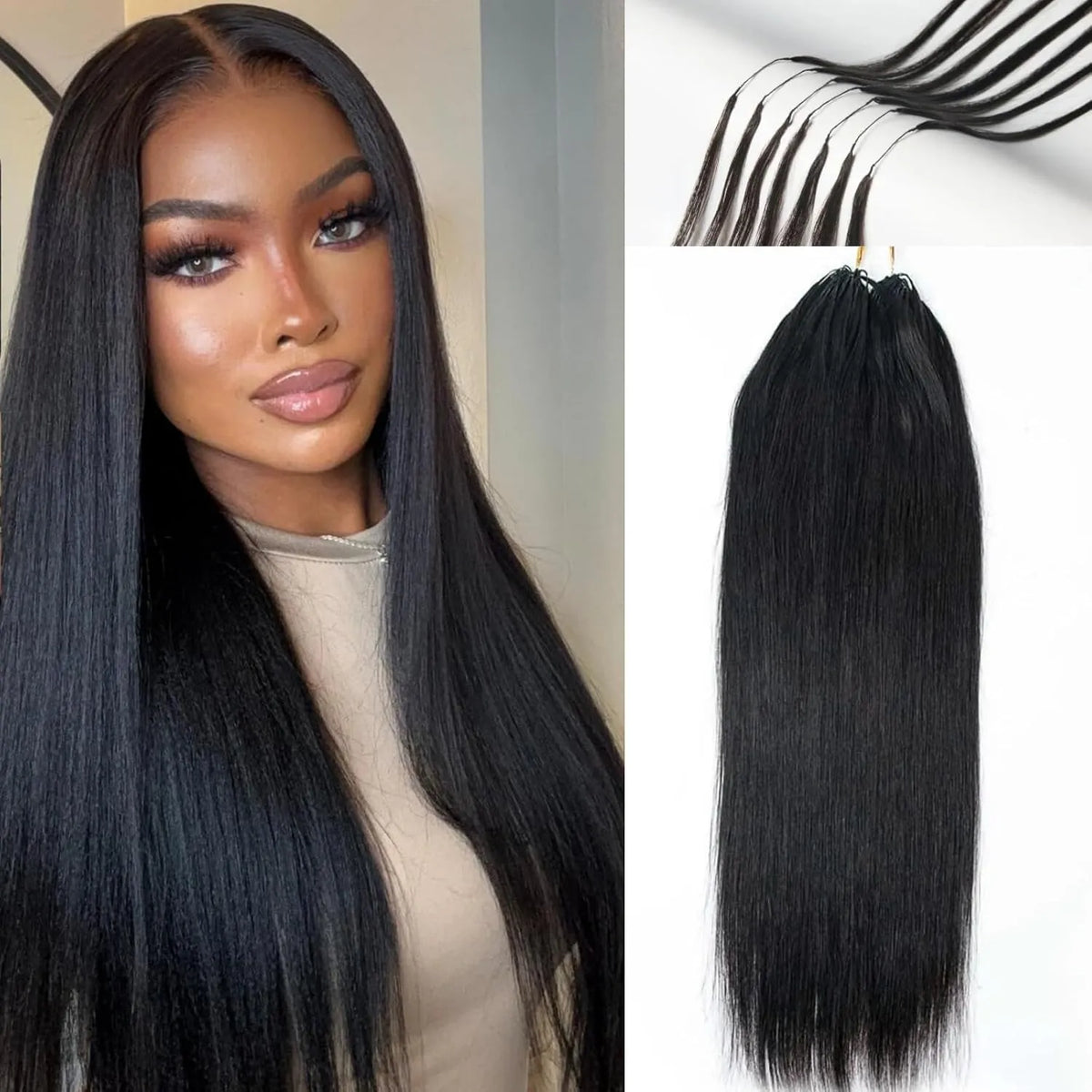 Lumihair Feather Crochet Straight Extensions