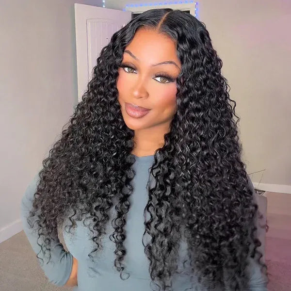 Lumihair Black Water Wave Human Hair Wig