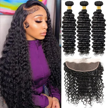 Lumihair 13x6 HD Lace Frontal Wig Deep Wave 3+1