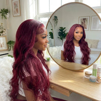 Lumihair 99J Body Wave Human Hair Wig detail image 1