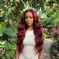 Lumihair 99J Body Wave Human Hair Wig detail image 5
