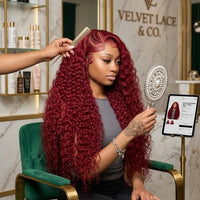 Lumihair 99J Deep Wave Human Hair Wig detail image 3