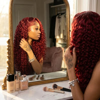 Lumihair 99J Deep Wave Human Hair Wig detail image 4