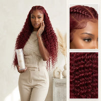 Lumihair 99J Deep Wave Human Hair Wig detail image 5
