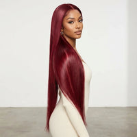 Lumihair 99J Straight Human Hair Wig detail image 4