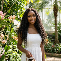 Lumihair Black Deep Wave Human Hair Wig detail image 3