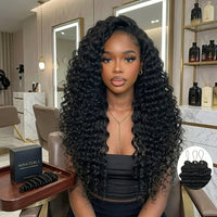 Lumihair Feather Crochet Deep Wave Extensions detail image 5