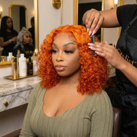 Lumihair Glueless HD Lace 350 Deep Wave Bob Wig detail image 5