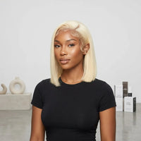 Lumihair Glueless HD Lace 613 Bob Wig detail image 2
