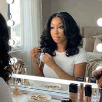 Lumihair Glueless HD Lace Black Body Wave Bob Wig detail image 1