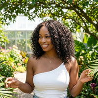 Lumihair Glueless HD Lace Black Deep Wave Bob Wig detail image 3