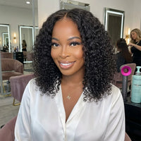 Lumihair Glueless HD Lace Black Deep Wave Bob Wig detail image 4